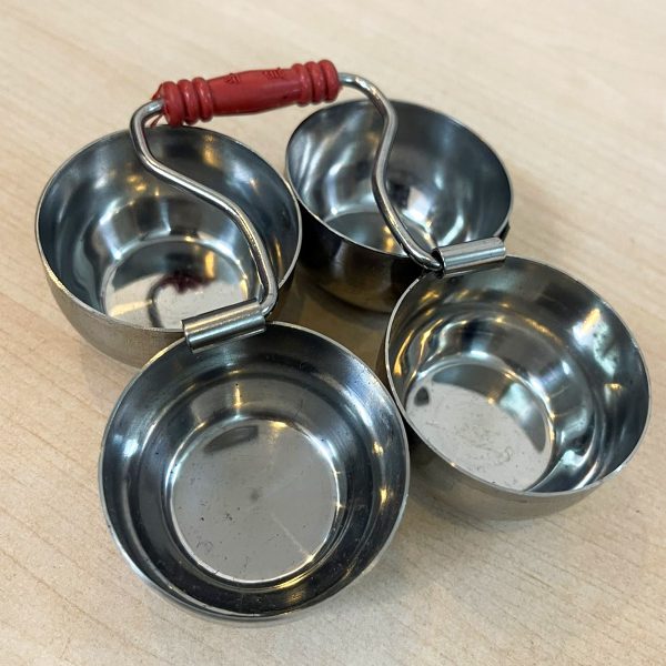 Stainless Steel Chowmukh Haldi Kumkum Roli Holder