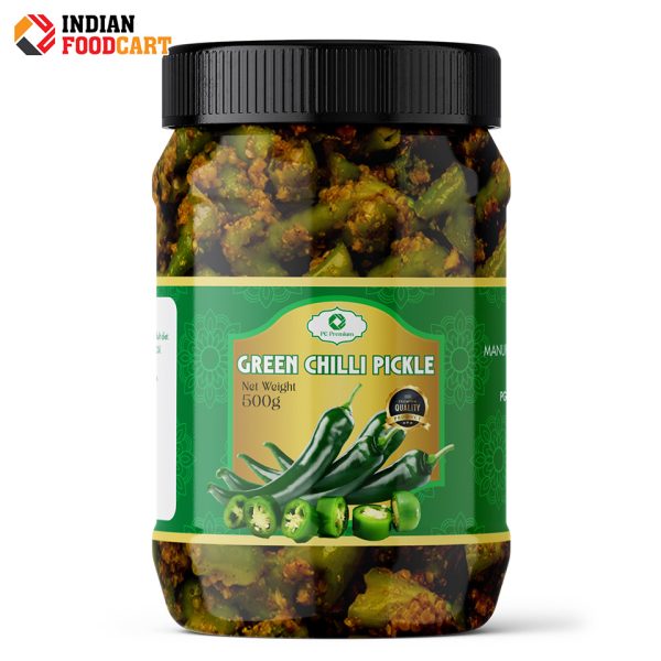 pg green chilli pickle 500g 1b